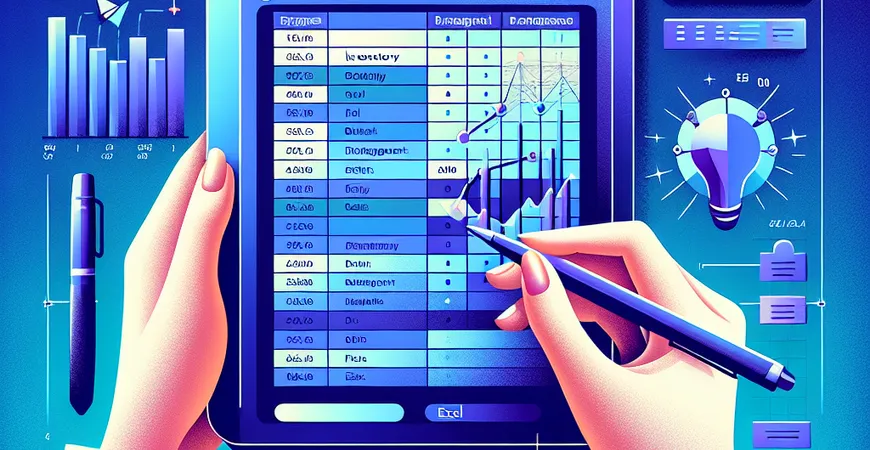 用 Excel 轻松制作进销存业务表格